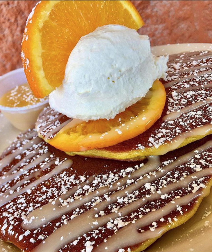 "Creamsicle" pancakes at Babystacks.