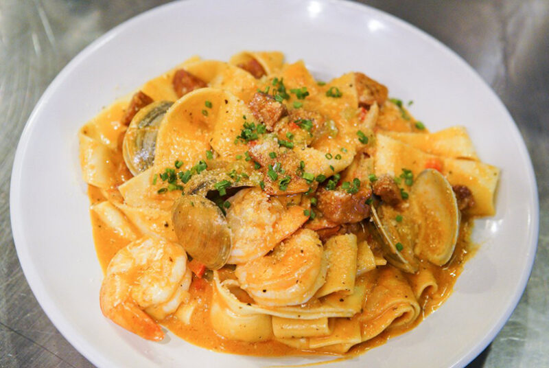 Creole BBQ Shrimp & Clam Bake Pasta – As Seen on Restaurant: Impossible – Robert Irvine